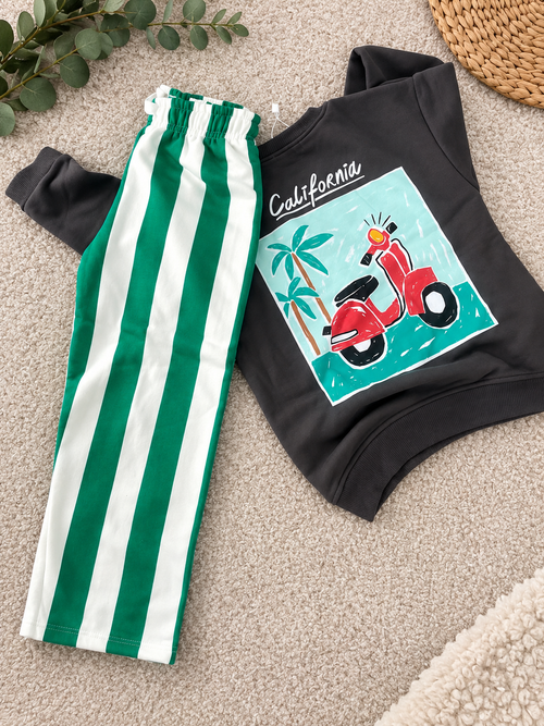 California Scooter Set – Groen |Katoen