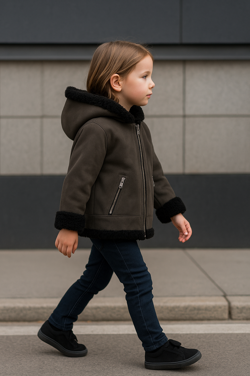 Luxe Lammy Coat van Echt Leer & Vacht