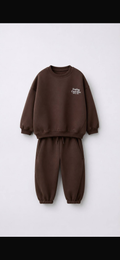 Bruine Katoenen Kids Set – Sweater & Broek
