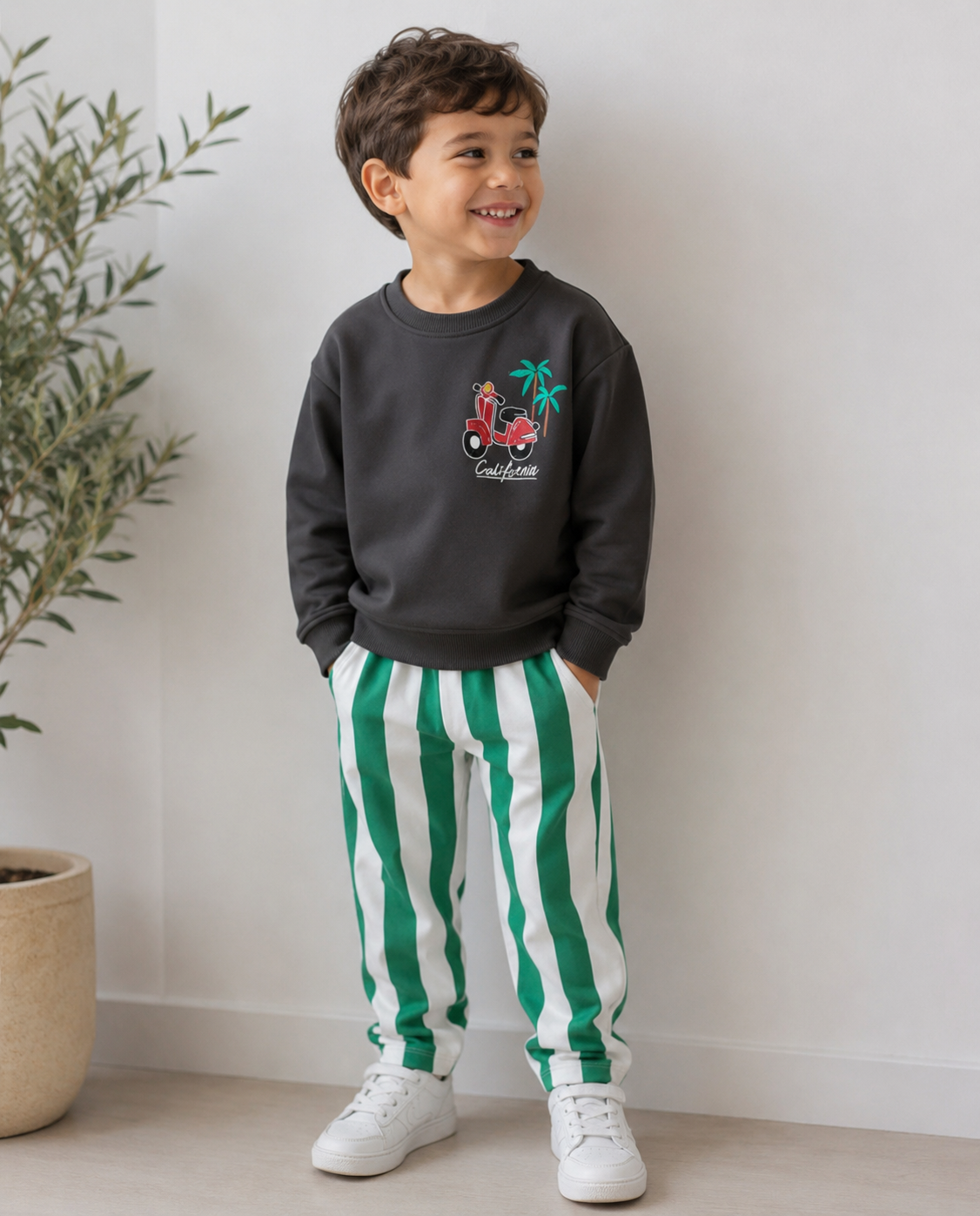 California Scooter Set – Groen |Katoen