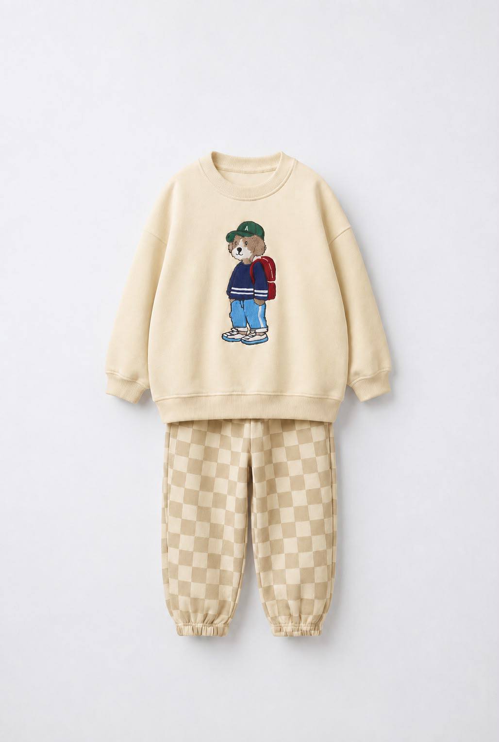 Teddy Set – 100% Katoen | Beige & Bruin
