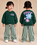 Flowers in Bloom 2-delige kinderset – Groen